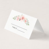 Blush roze Waterverf bruiloft met paars Kaart (Voorkant)