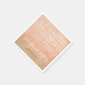 Blush roze waterverf bruiloft papieren servetten (Hoek)