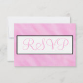 Blush roze Waterverf bruiloft RSVP (Voorkant)