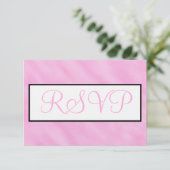 Blush roze Waterverf bruiloft RSVP (Staand voorkant)