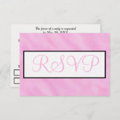 Blush roze Waterverf bruiloft RSVP (Voorkant / Achterkant)