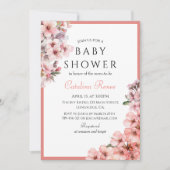 Blush Roze Waterverf Cherry Blossom Elegant Kaart (Voorkant)