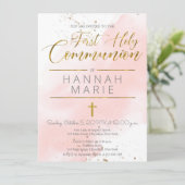 Blush Roze Waterverf Communityuitnodiging Kaart (Staand voorkant)