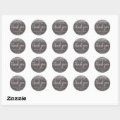 Blush Roze Waterverf Confetti bruiloft gunst Ronde Sticker (Vel)