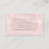 Blush Roze Waterverf Deco Visitekaartje (Achterkant)