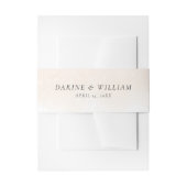 Blush Roze Waterverf Elegante Typografie Huwelijk Uitnodigingen Wikkel (Voorkant Voorbeeld)