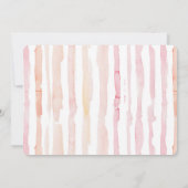 Blush roze waterverf floral afstuderen foto aankondiging (Achterkant)