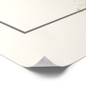 Blush roze Waterverf Floral Cream Weddenschap Welk Poster (Hoek)