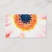 Blush Roze Waterverf Floral Daisy Visitekaartje (Voorkant)