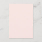 Blush roze Waterverf Floral Greenery Wedding RSVP Kaartje (Achterkant)