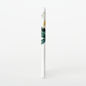 Blush roze Waterverf Floral met Jouw naam Samsung Galaxy Hoesje (Rechterkant)