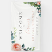 Blush Roze Waterverf Floral Spandoek (Verticaal)