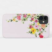 Blush roze waterverf florale bloem Case-Mate iPhone case (Achterkant (horizontaal))