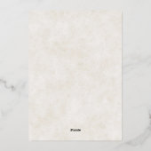 Blush roze waterverf florale bruiloft folie uitnodiging (Achterkant)