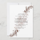 Blush roze waterverf flower arrangement bruiloft kaart (Voorkant)