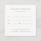 Blush roze Waterverf Gold Cirkel Cadeaubon Vierkante Visitekaartje (Achterkant)