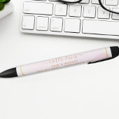 Blush Roze Waterverf Gold Cirkel Salon Zwarte Inkt Pen