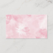 Blush Roze Waterverf Gouden Bruiloft Website Informatiekaartje (Achterkant)