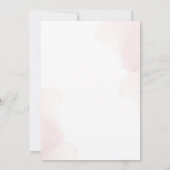 Blush roze waterverf goudmonogram bruiloft (Achterkant)