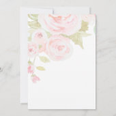 Blush Roze Waterverf Grieks Save The Date (Achterkant)