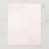 Blush roze Waterverf Hair Salon Makeup Artist Flyer (Achterkant)