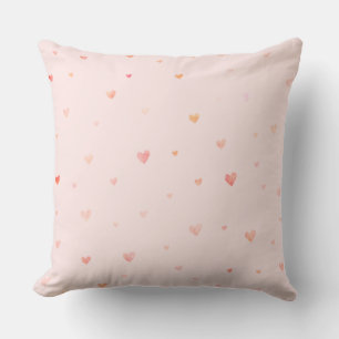 Blush roze Waterverf harten Kussen