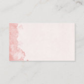  Blush Roze Waterverf inktwas textuur DIY Informatiekaartje (Achterkant)