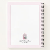 Blush Roze Waterverf Keuken Recept Boek (Achterkant)