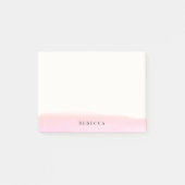 Blush roze Waterverf penseelstreek op maat Post-it® Notes (Voorkant)