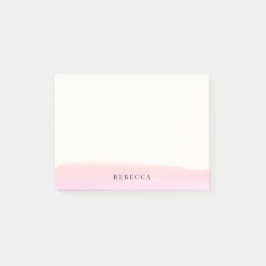 Blush roze Waterverf penseelstreek op maat Post-it® Notes