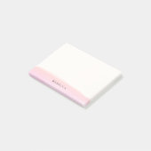 Blush roze Waterverf penseelstreek op maat Post-it® Notes (Schuin)