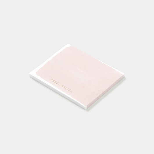 Blush Roze Waterverf Post-it® Notes (Schuin)