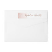 Blush Roze Waterverf & Roos Gouden Bruiloft (Achterkant)