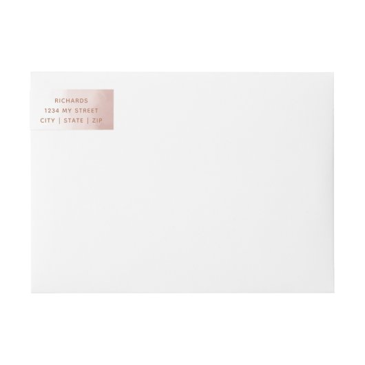 Blush Roze Waterverf & Roos Gouden Bruiloft (Voorkant)