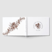 Blush roze waterverf rozen bruiloft gastenboek (Volledig)