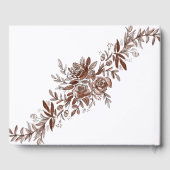 Blush roze waterverf rozen bruiloft gastenboek (Achterkant)