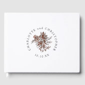 Blush roze waterverf rozen bruiloft gastenboek (Voorkant)