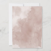 Blush roze waterverf rozen bruiloft kaart (Achterkant)