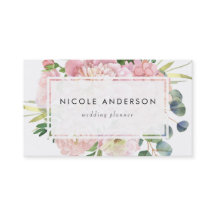 Blush Roze Waterverf Rozen en hydrangeas