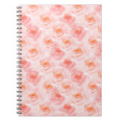  Blush Roze Waterverf Rozen Notitieboek (Voorkant)