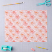 Blush Roze Waterverf Rozen Tissuepapier (Craft)