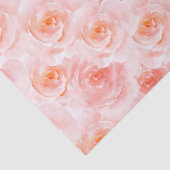 Blush Roze Waterverf Rozen Tissuepapier (Detail)