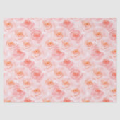  Blush Roze Waterverf Rozen Tissuepapier (Voorkant)