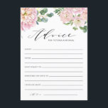 Blush Roze Waterverf Rozen Weddenschapskaart Informatiekaartje<br><div class="desc">Geef advies aan de pasgetrouwden met deze  blaadkaarten. Het bevat voorbeelden van watecolor van tuinbouquets,  hydrangeas en eucalyptus,  met een elegant schrift. Personaliseer door namen en andere details toe te voegen. Deze blush roze florale advieskaarten zijn perfect voor lente- en tuinbruiloften.</div>