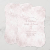 Blush roze Waterverf Stain Modern Glam Weddenschap Kaart (Voorkant / Achterkant)