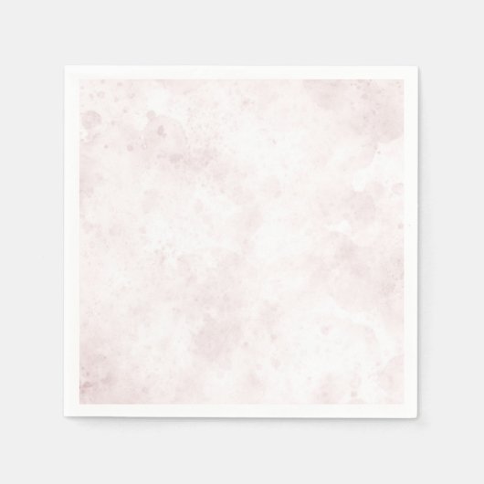 Blush roze Waterverf Stain Modern Glam Weddenschap Servet (Voorkant)