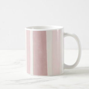 Blush Roze Waterverf Strepen Modern Boho Koffiemok