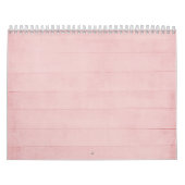 Blush roze Waterverf textuur Kijk naar Girly Paste Kalender (Hoes)