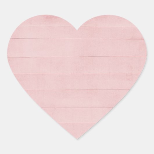 Blush roze Waterverf textuur look girly pastel Hart Sticker (Voorkant)