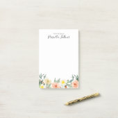 Blush roze Waterverf van het bureau van Post-it® Notes (Op bureau)